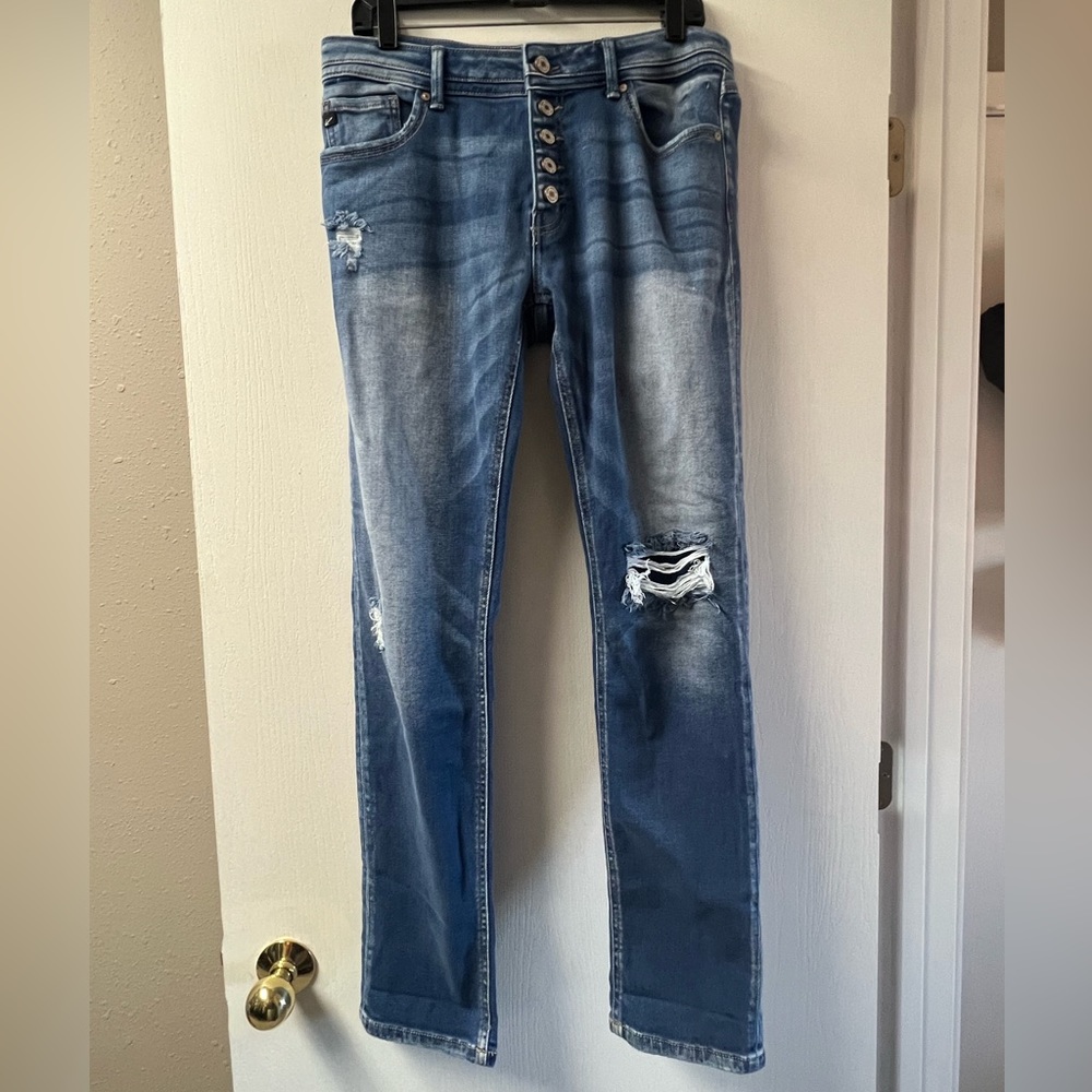 KanCan™ High Rise Straight Ankle Jean